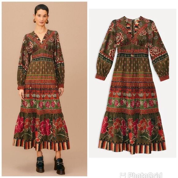 FARM Rio Dresses & Skirts - NEW Farm Rio Ainika Floral Garden Maxi Dress Size Small